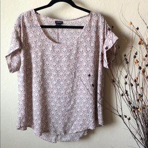 Torrid pink with black blouse!